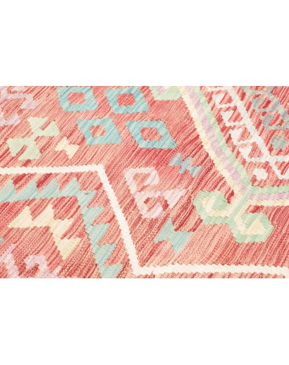 Tappeto Kilim Afghanistan giallo rosso 172x240