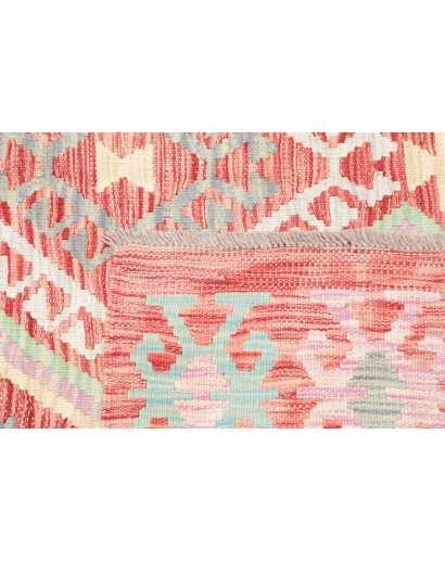 Tappeto Kilim Afghanistan giallo rosso 172x240