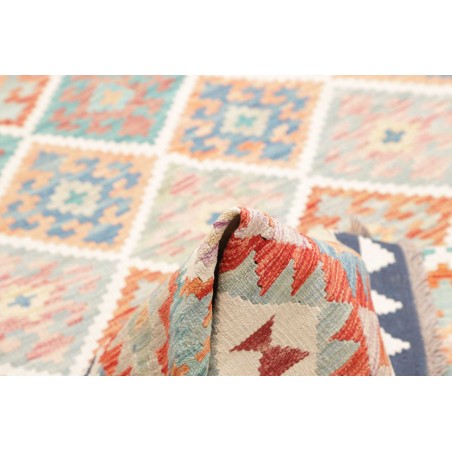 Tappeto Kilim Afghanistan bianco grigio 163x237