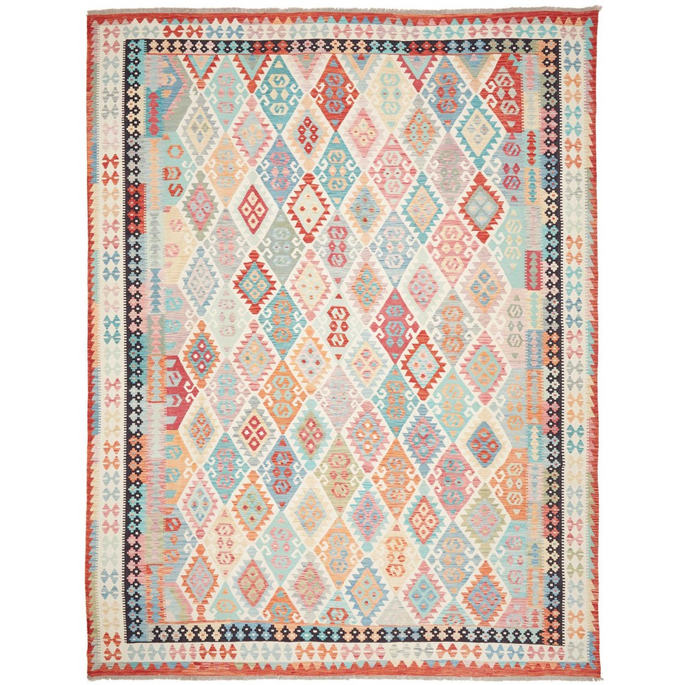 Tappeto Kilim Afghanistan bianco 305x401