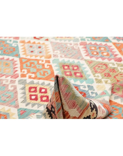 Tappeto Kilim Afghanistan bianco 305x401