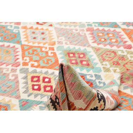 Tappeto Kilim Afghanistan bianco 305x401