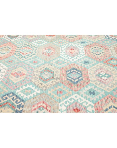 Tappeto Kilim Afghanistan bianco 303x398