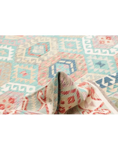 Tappeto Kilim Afghanistan bianco 303x398