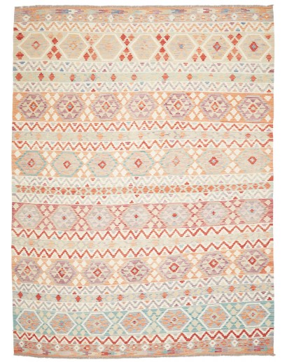 Tappeto Kilim Afghanistan bianco 255x344