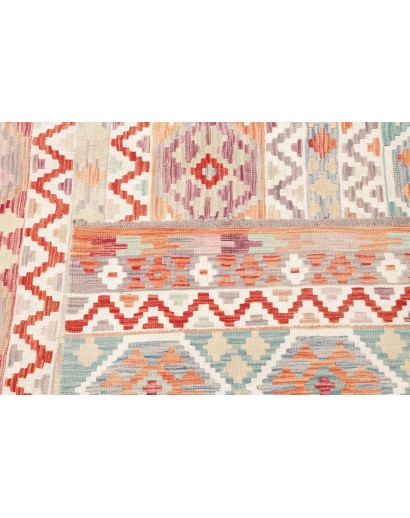 Tappeto Kilim Afghanistan bianco 255x344