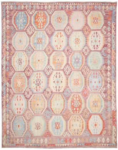 Tappeto Kilim Afghanistan beige marrone 309x391