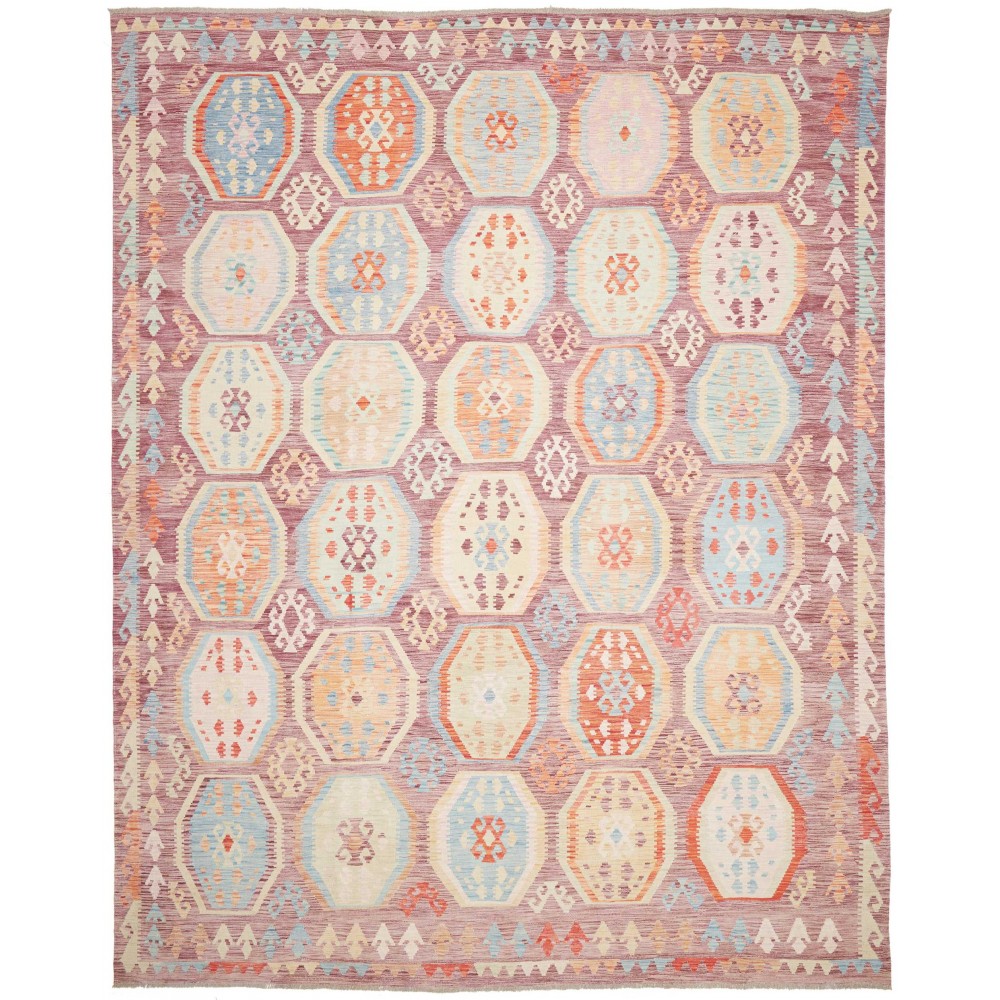 Tappeto Kilim Afghanistan beige marrone 309x391