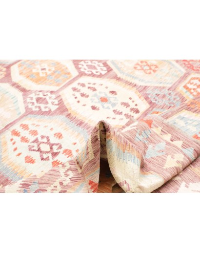 Tappeto Kilim Afghanistan beige marrone 309x391