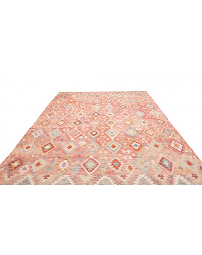 Tappeto Kilim Afghanistan rosso marrone 255x361