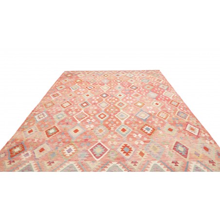 Tappeto Kilim Afghanistan rosso marrone 255x361