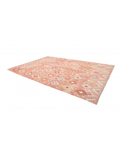 Tappeto Kilim Afghanistan rosso marrone 255x361