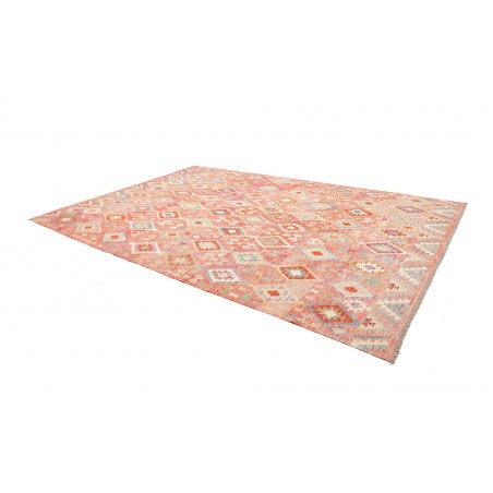 Tappeto Kilim Afghanistan rosso marrone 255x361