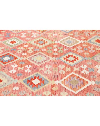 Tappeto Kilim Afghanistan rosso marrone 255x361