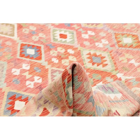 Tappeto Kilim Afghanistan rosso marrone 255x361