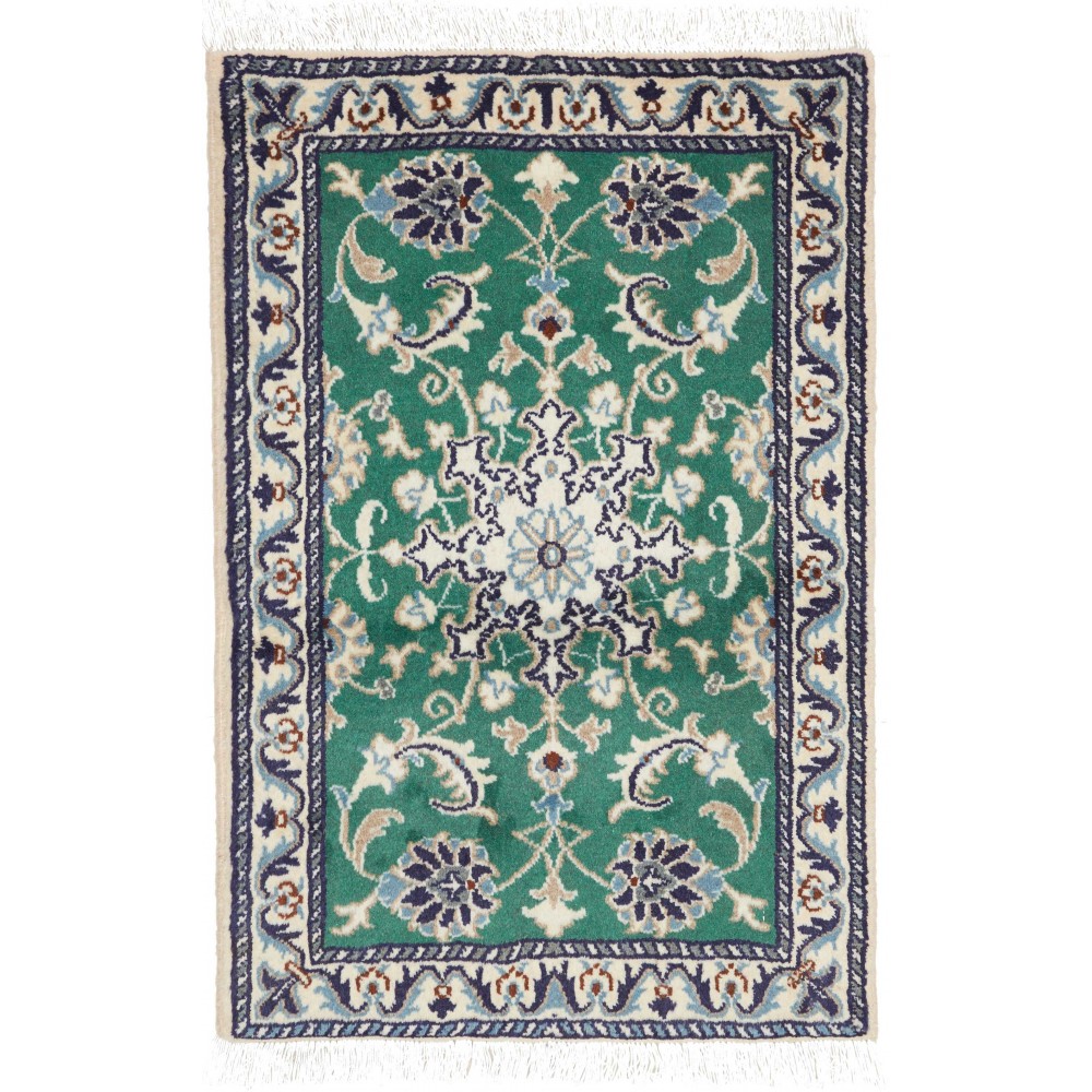 Tappeto Nain Kashmar Persia grigio bianco 60x90 Tappeto Nain Kashmar Persia grigio bianco 60x90