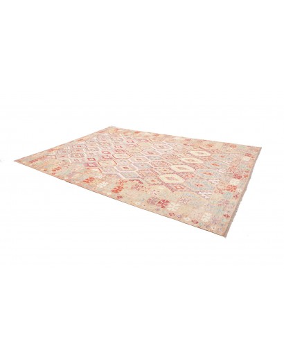 Tappeto Kilim Afghanistan giallo marrone 253x352