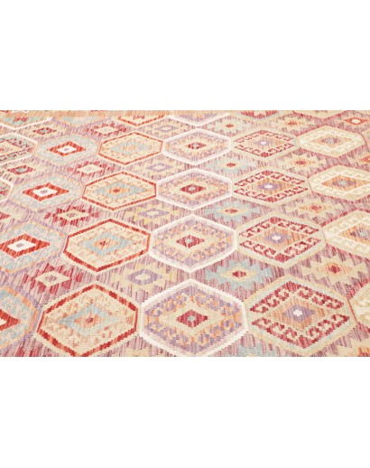 Tappeto Kilim Afghanistan giallo marrone 253x352