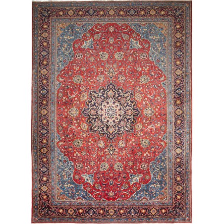 Tappeto Sarough Persia azzurro grigio 255x350