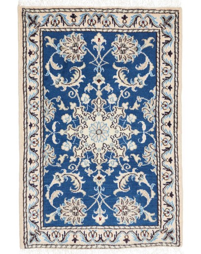 Tappeto Nain Kashmar Persia grigio blu 60x90