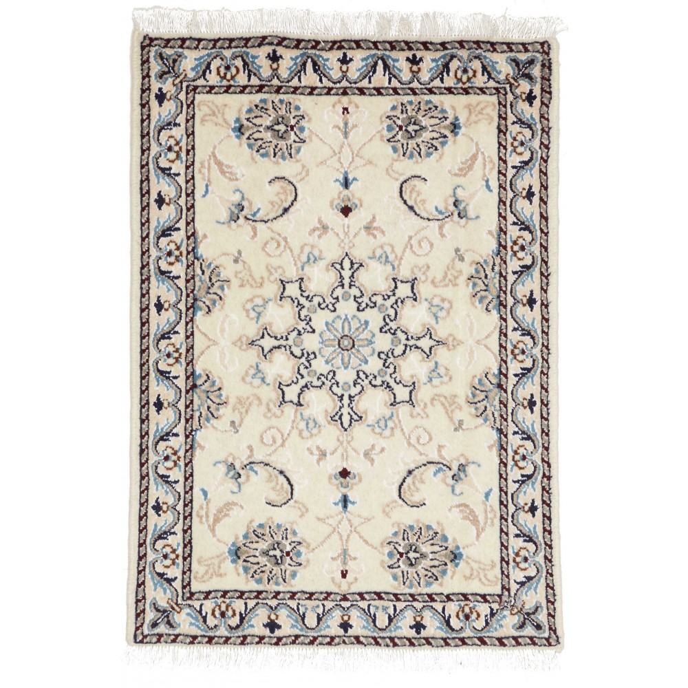 Tappeto Nain Kashmar Persia bianco 60x90 Tappeto Nain Kashmar Persia bianco 60x90