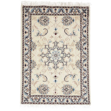 Tappeto Nain Kashmar Persia bianco 60x90
