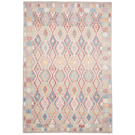 Tappeto Kilim Afghanistan beige bianco 208x303