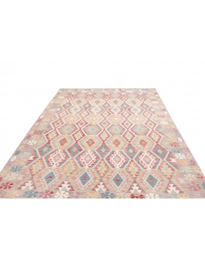 Tappeto Kilim Afghanistan beige bianco 208x303