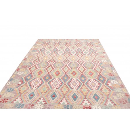 Tappeto Kilim Afghanistan beige bianco 208x303