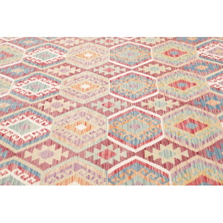 Tappeto Kilim Afghanistan beige bianco 208x303