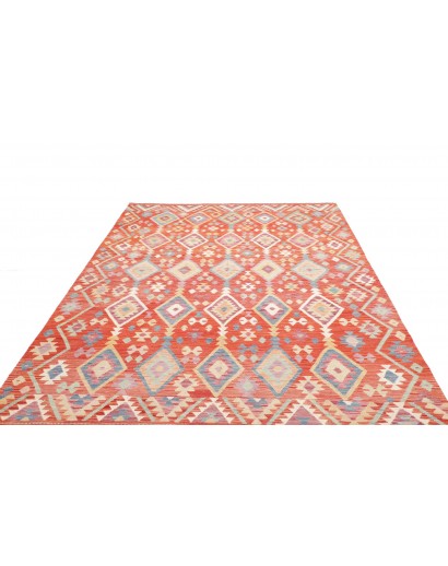 Tappeto Kilim Afghanistan marrone bianco 204x304