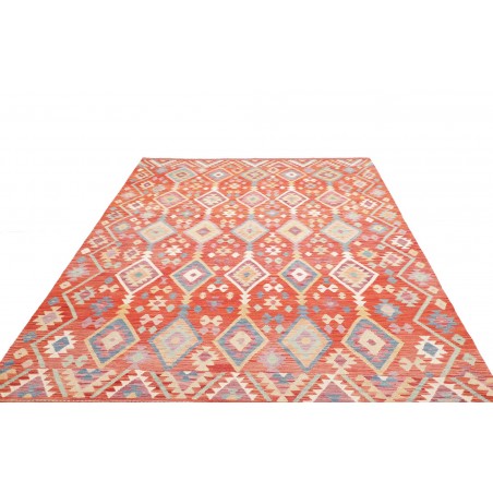 Tappeto Kilim Afghanistan marrone bianco 204x304