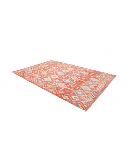 Tappeto Kilim Afghanistan marrone bianco 204x304