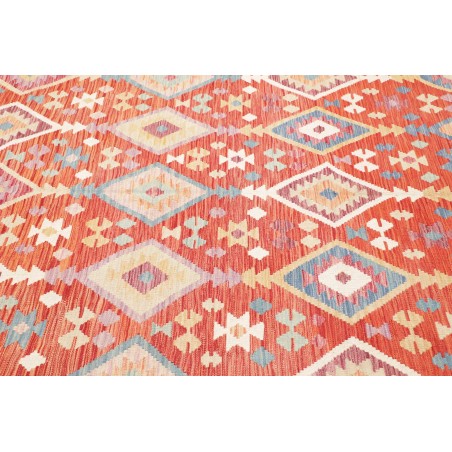 Tappeto Kilim Afghanistan marrone bianco 204x304