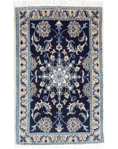 Tappeto Nain Kashmar Persia grigio bianco 60x90