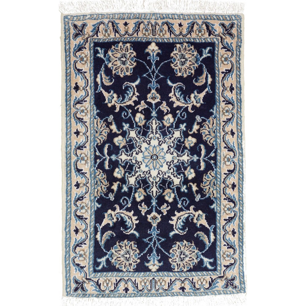 Tappeto Nain Kashmar Persia grigio bianco 60x90 Tappeto Nain Kashmar Persia grigio bianco 60x90