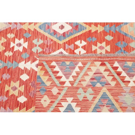 Tappeto Kilim Afghanistan marrone bianco 204x304