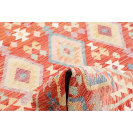 Tappeto Kilim Afghanistan marrone bianco 204x304