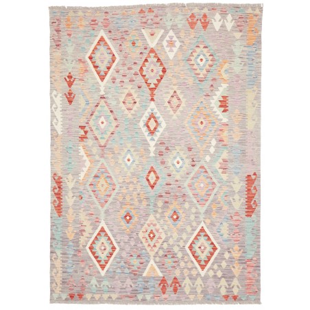 Tappeto Kilim Afghanistan beige rosso 170x240