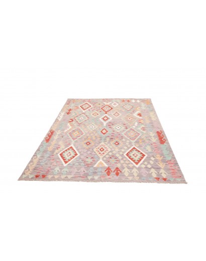 Tappeto Kilim Afghanistan beige rosso 170x240