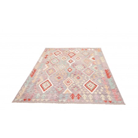 Tappeto Kilim Afghanistan beige rosso 170x240