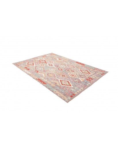 Tappeto Kilim Afghanistan beige rosso 170x240