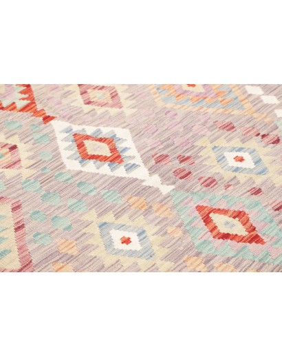 Tappeto Kilim Afghanistan beige rosso 170x240