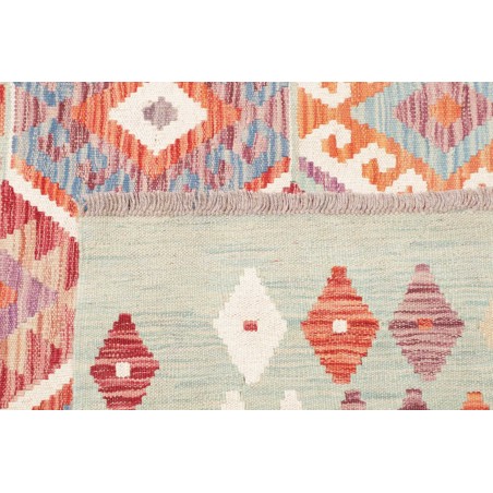 Tappeto Kilim Afghanistan bianco rosso 168x235