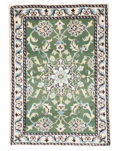 Tappeto Nain Kashmar Persia bianco grigio 60x90