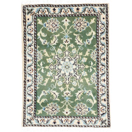 Tappeto Nain Kashmar Persia bianco grigio 60x90