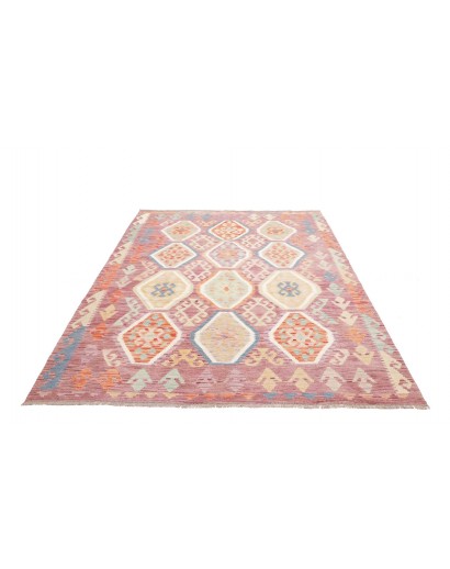Tappeto Kilim Afghanistan beige giallo 173x248