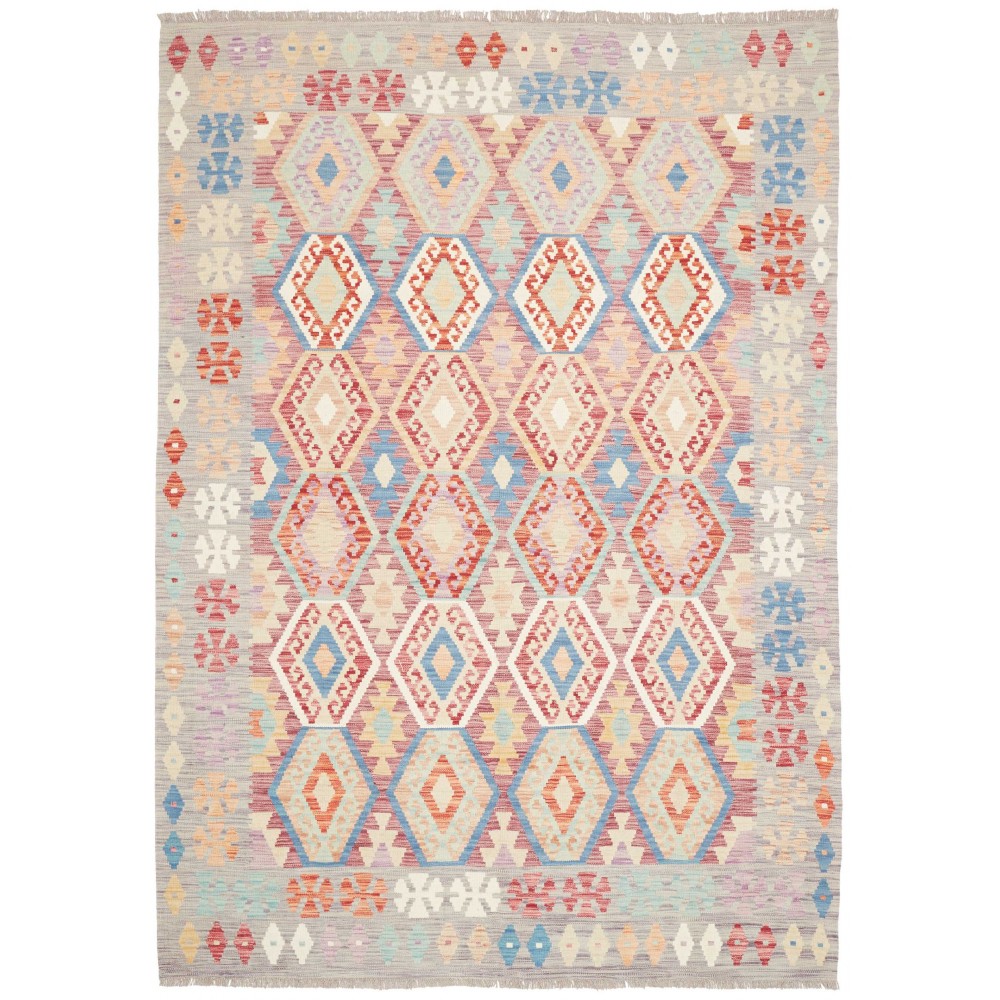 Tappeto Kilim Afghanistan bianco 178x251
