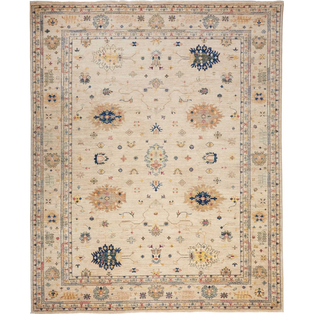 Tappeto Malka Pakistan marrone grigio 243x300 Tappeto Malka Pakistan marrone grigio 243x300