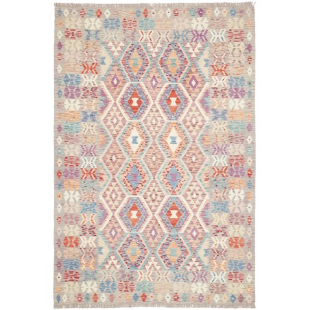Tappeto Kilim Afghanistan beige bianco 167x248